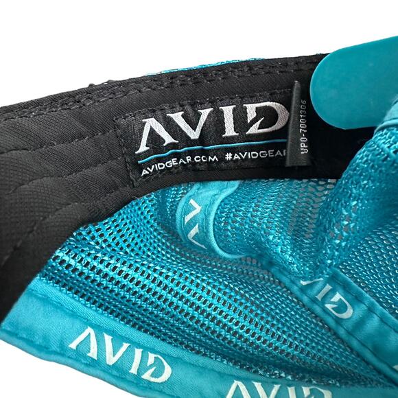 Avid Trucker Rope Hat One Size Snapback Fishing Vintage Style Turquoise Mesh Hat - Picture 5 of 10